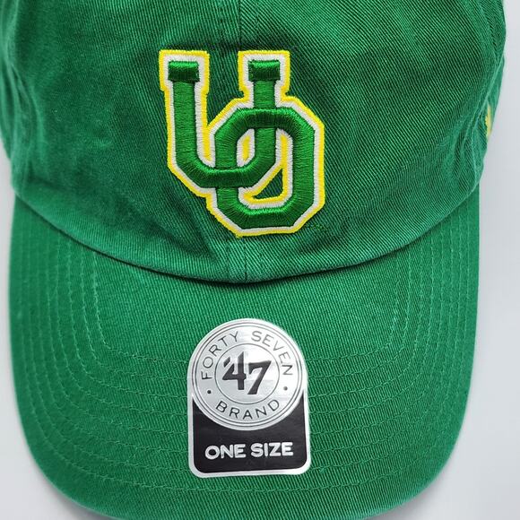 University of Oregon Ducks 47 Brand Green Hat Cap Embroiderd UO New with Tags - Picture 7 of 9